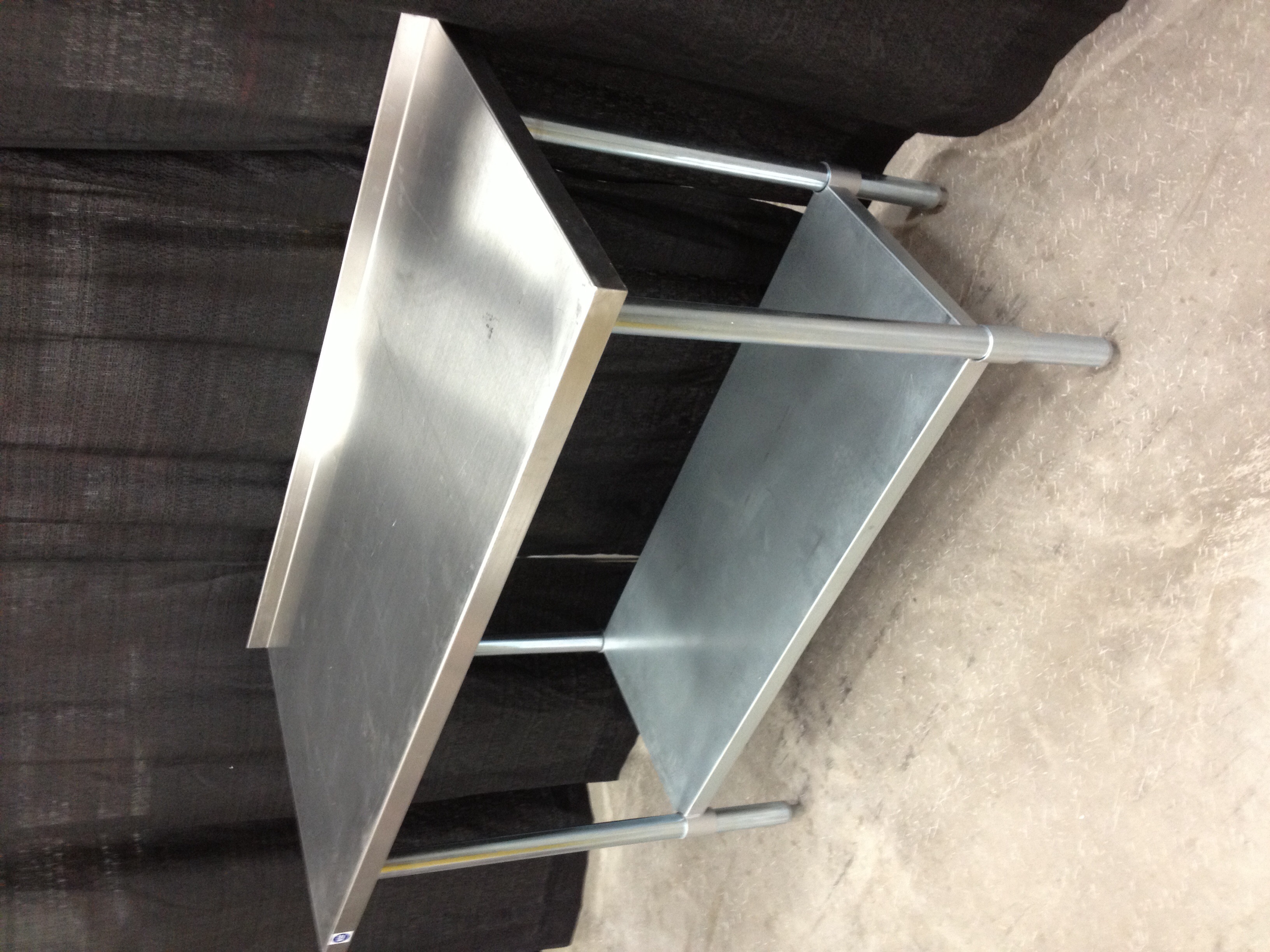 steel kitchen work table